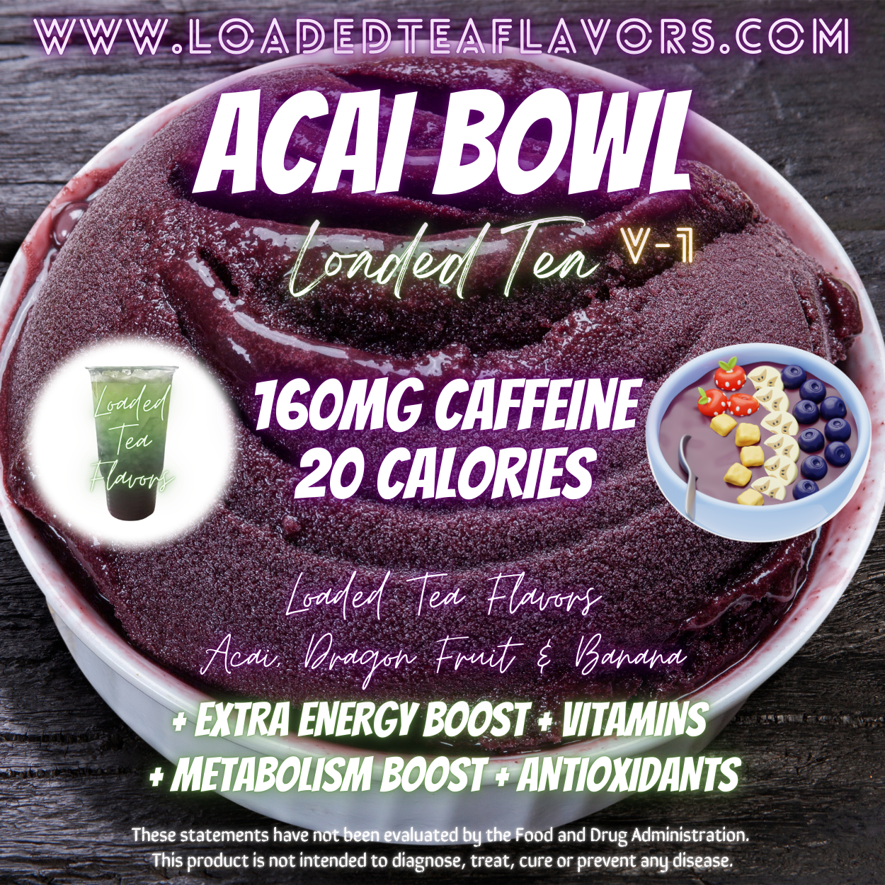Acai Bowl Herbalife Loaded Tea Recipe to Make DIY Loaded Teas at Home Vitamin Lit Mega Tea Energy Drink