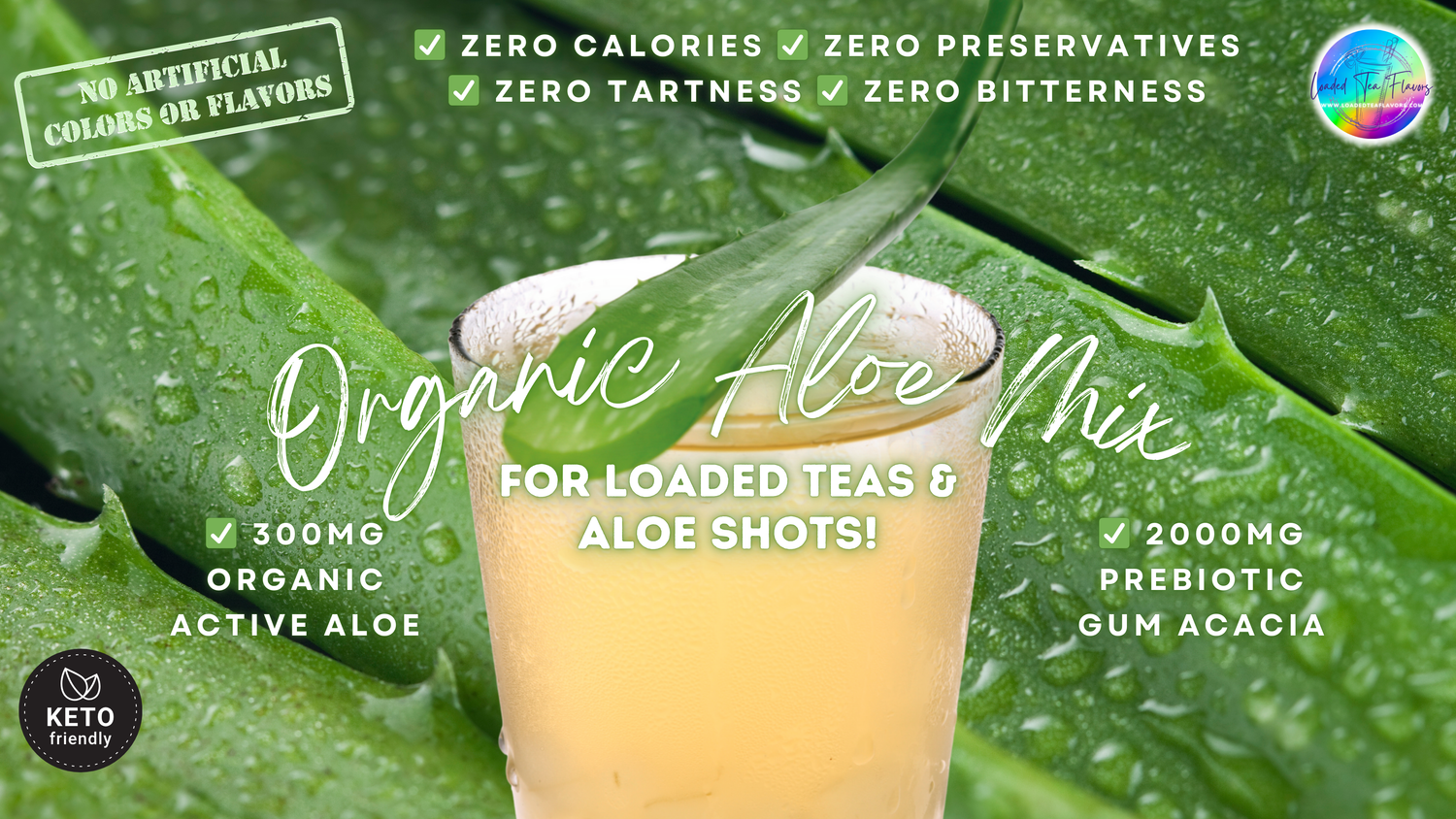 All Natural Organic Aloe Vera Drink Powder Keto Friendly Beverage