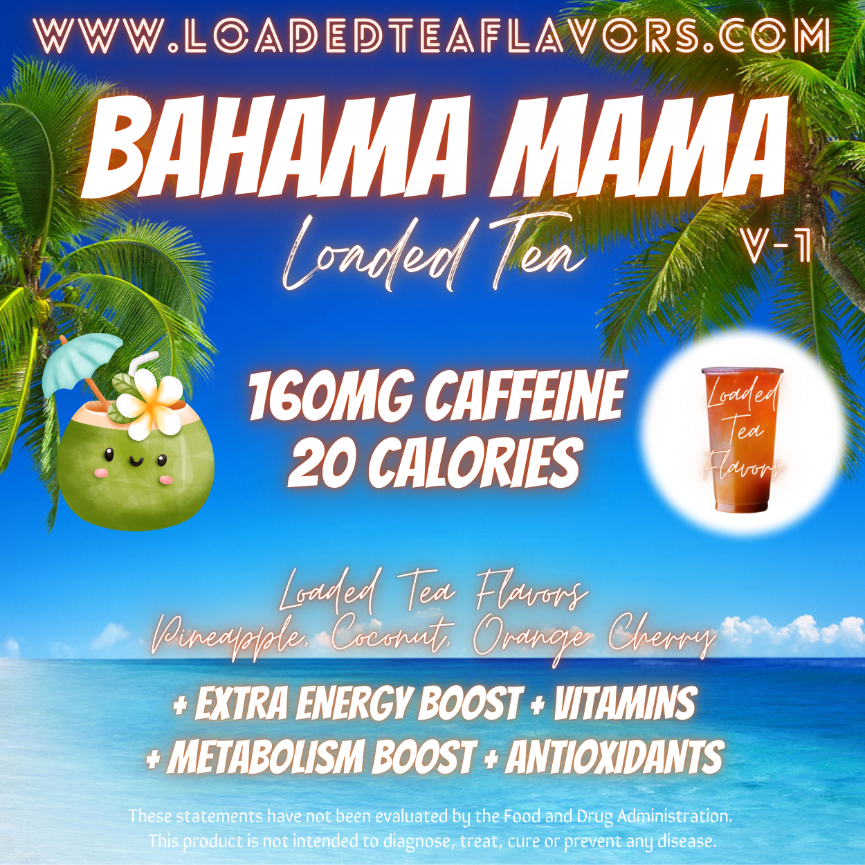 Bahama Mama Herbalife Loaded Tea Recipe to Make DIY Loaded Teas at Home Vitamin Lit Mega Tea Energy Drink