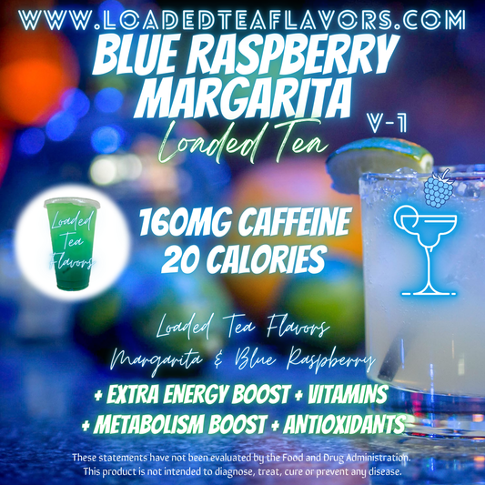 Blue Raspberry Margarita Herbalife Loaded Tea Recipe to Make DIY Loaded Teas at Home Vitamin Lit Mega Tea Energy Drink