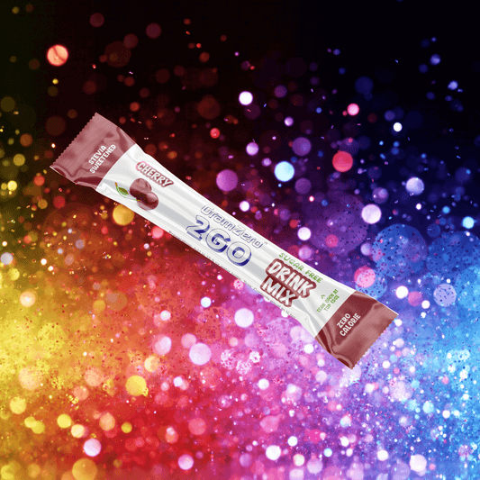 Cherry Stevia Water Flavor Packets Without Artificial Sweeteners Sugar Free Drink Mix Sticks for Loaded Tea Kits