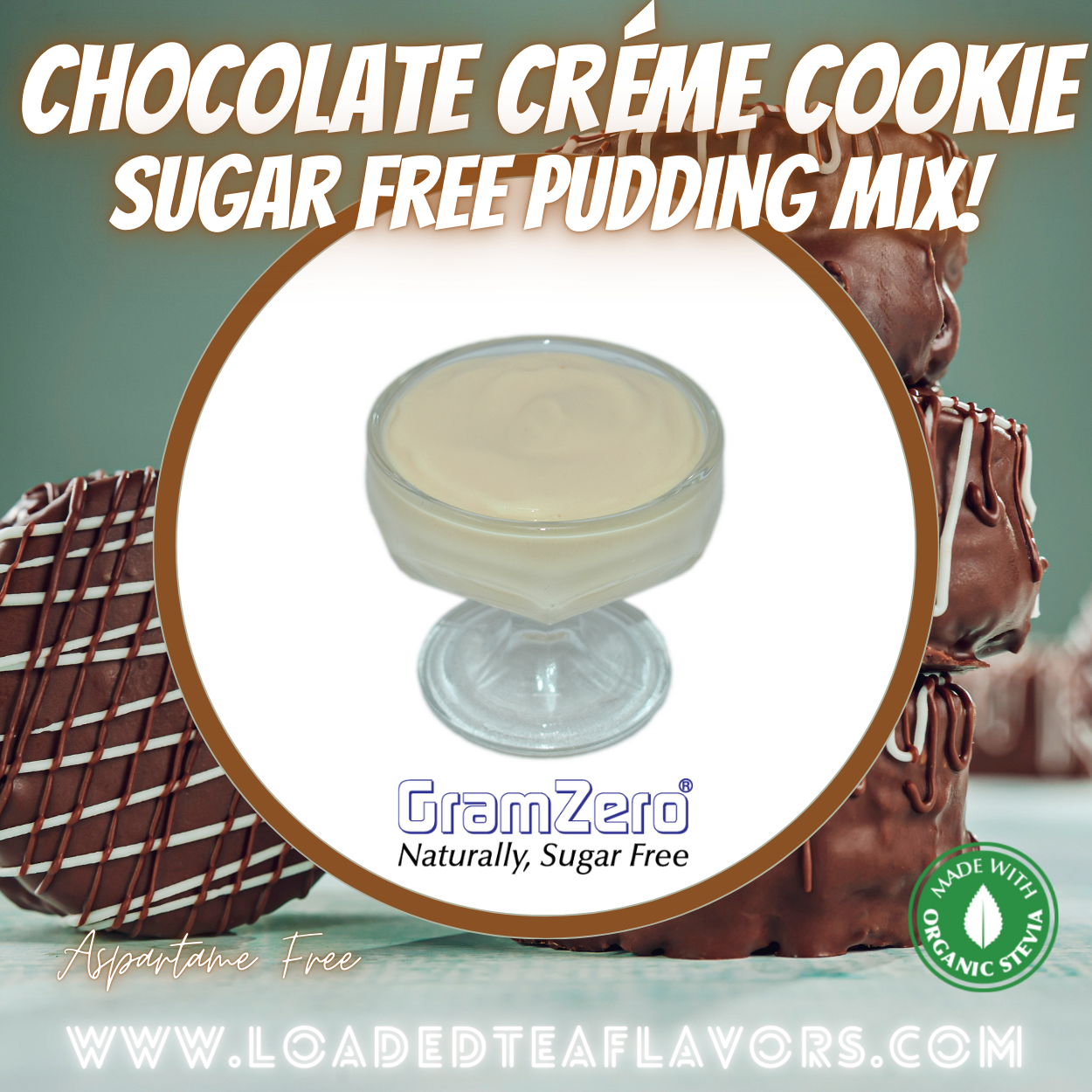 Chocolate Creme Cookie Sugar Free Pudding Mix Without Aspartame to Flavor Protein Shakes and Making Protein Shakes Taste Better