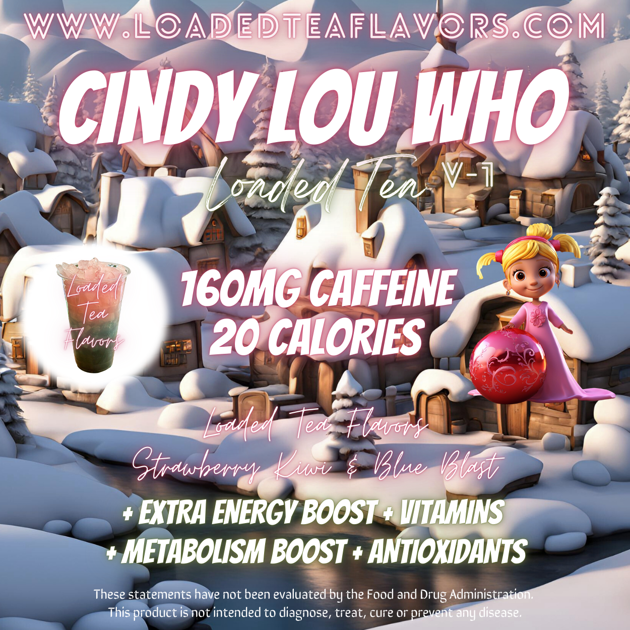 Cindy Lou Who Herbalife Loaded Tea Recipe to Make DIY Loaded Teas at Home Vitamin Lit Mega Tea Energy Drink