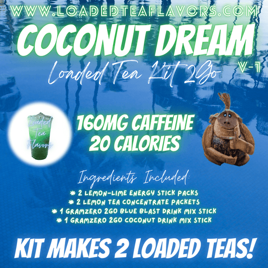 Coconut Dream Ingredients to Make Loaded Teas at Home DIY Loaded Tea Kit
