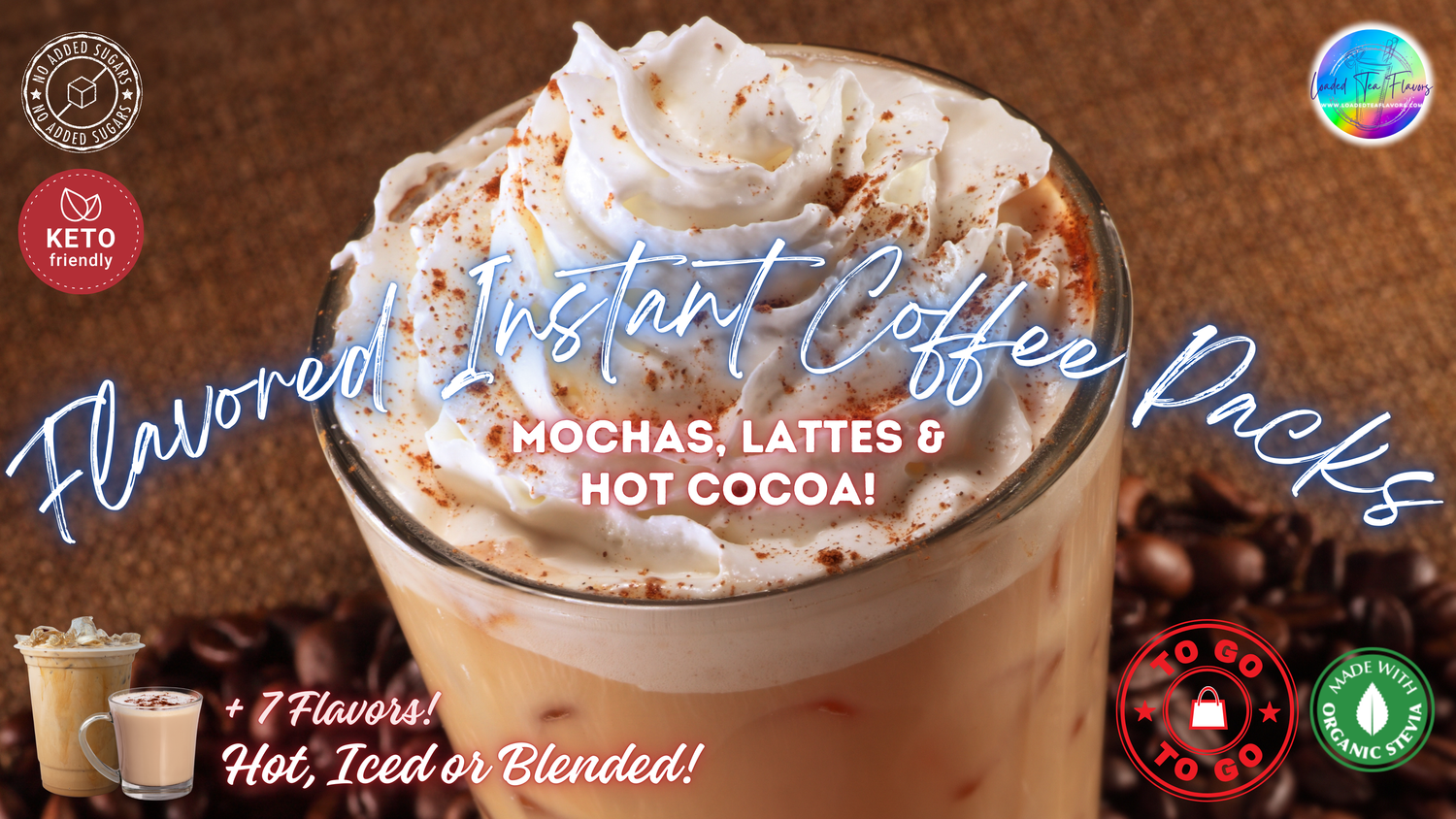 Best flavored instant coffee drink quality no added sugar quality specialty powdered cappuccino mix keto friendly to-go