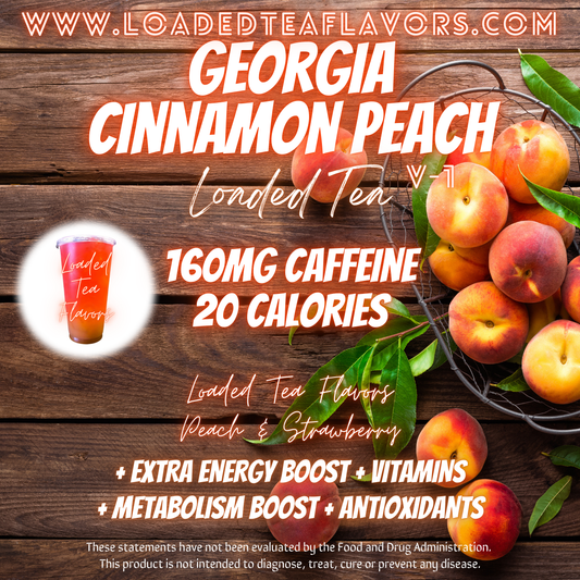 Georgia Cinnamon Peach Herbalife Loaded Tea Recipe to Make DIY Loaded Teas at Home Vitamin Lit Mega Tea Energy Drink