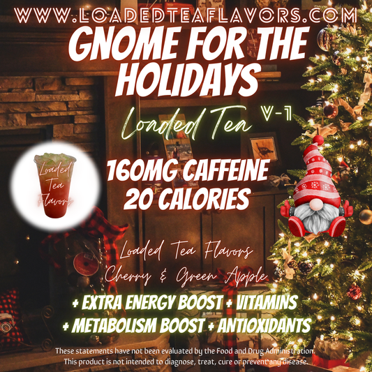 Gnome for the Holidays Herbalife Loaded Tea Recipe to Make DIY Loaded Teas at Home Vitamin Lit Mega Tea Energy Drink