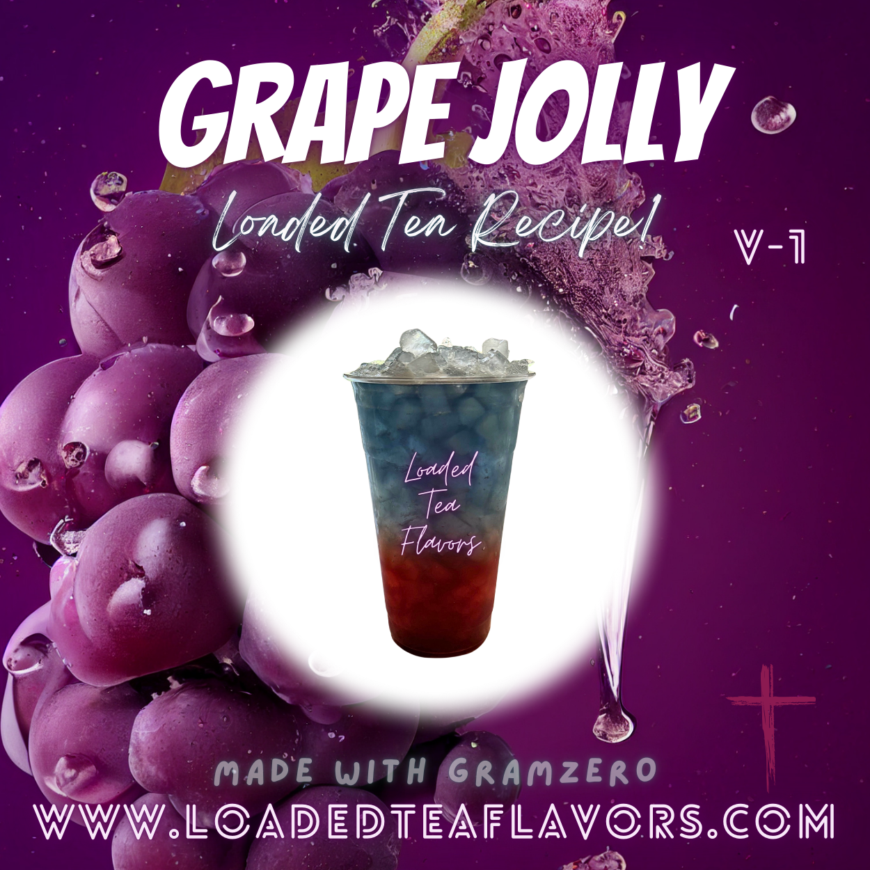 Grape Jolly ️🍇😋 DIY Loaded Tea Recipe