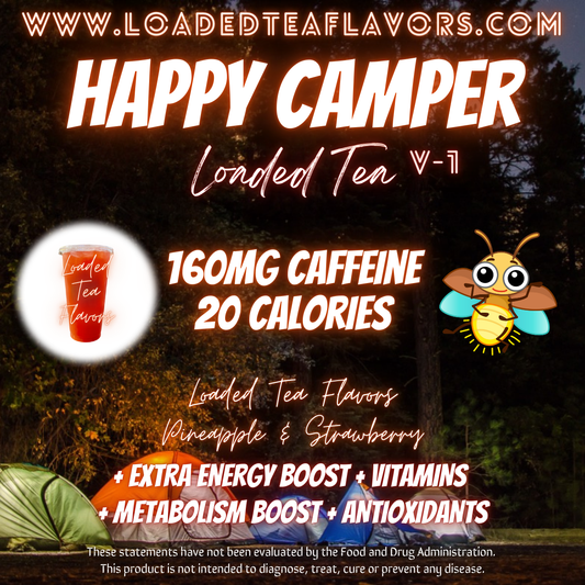 Happy Camper Herbalife Loaded Tea Recipe to Make DIY Loaded Teas at Home Vitamin Lit Mega Tea Energy Drink