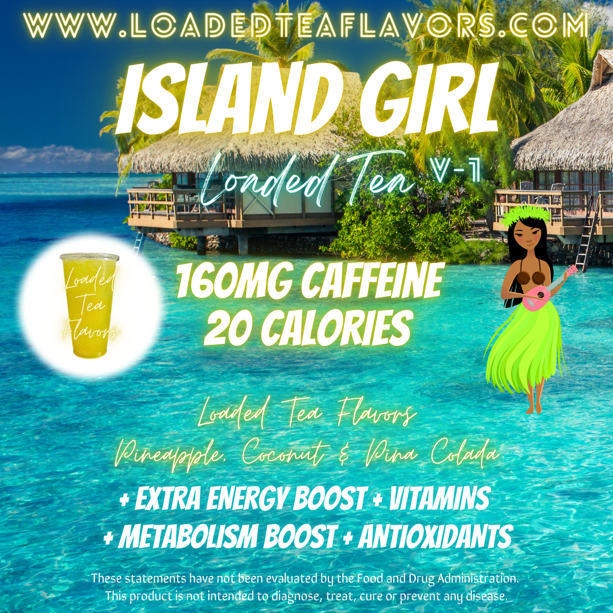 Island Girl Herbalife Loaded Tea Recipe to Make DIY Loaded Teas at Home Vitamin Lit Mega Tea Energy Drink