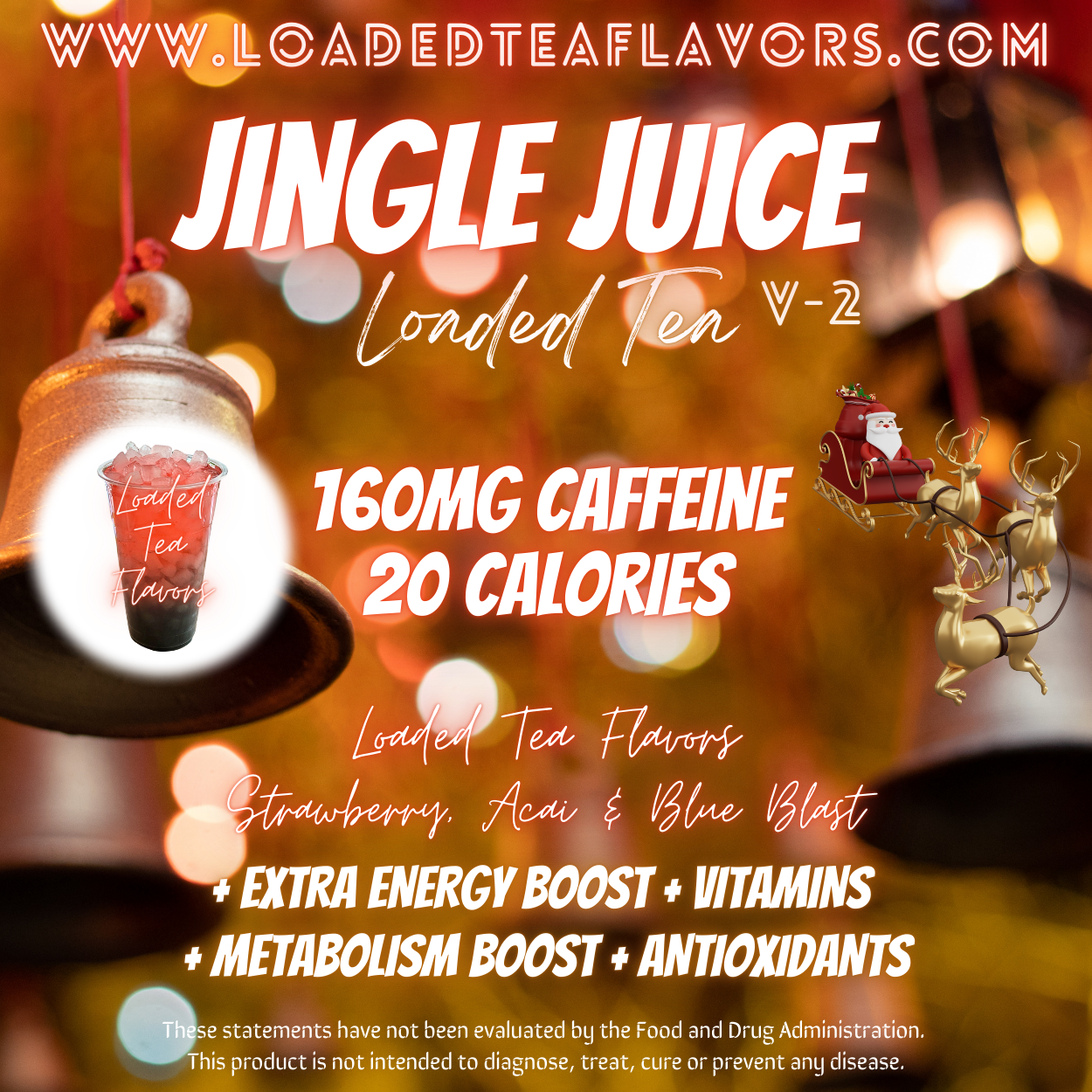 Jingle Juice Herbalife Loaded Tea Recipe to Make DIY Loaded Teas at Home Vitamin Lit Mega Tea Energy Drink