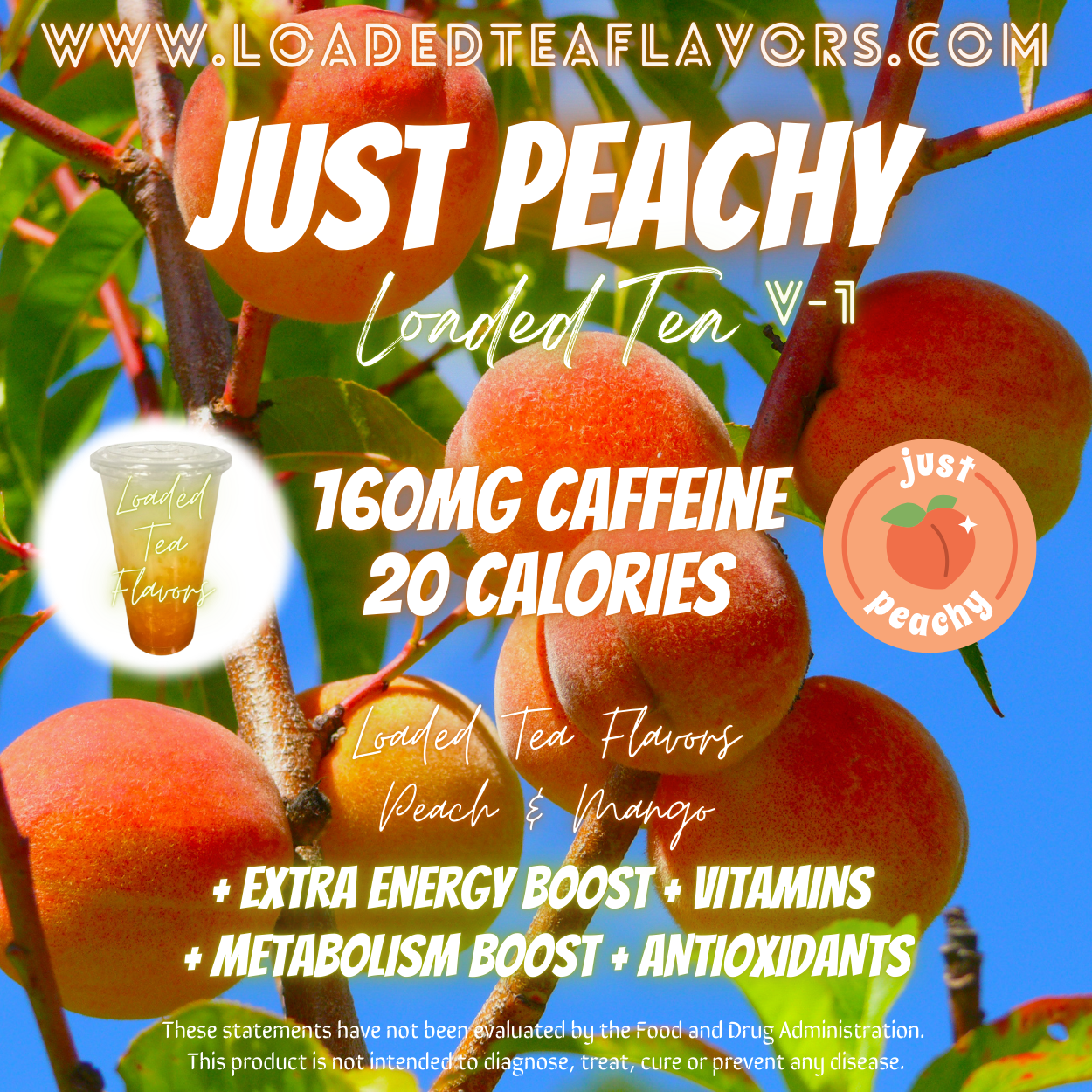 Just Peachy Herbalife Loaded Tea Recipe to Make DIY Loaded Teas at Home Vitamin Lit Mega Tea Energy Drink