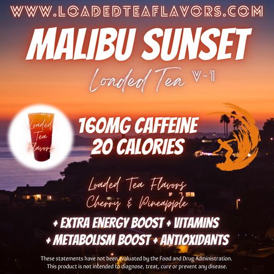 Malibu Sunset Herbalife Loaded Tea Recipe to Make DIY Loaded Teas at Home Vitamin Lit Mega Tea Energy Drink