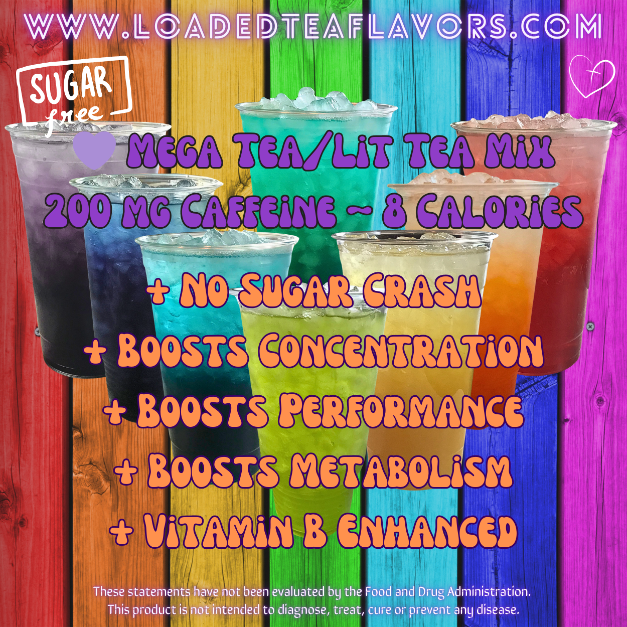 Mega Lit Tea Energy Drink Mix Loaded Tea Flavors Make Loaded Teas at Home