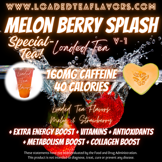 Melon Berry Splash Herbalife Loaded Tea Recipe to Make DIY Loaded Teas at Home Vitamin Lit Mega Tea Energy Drink