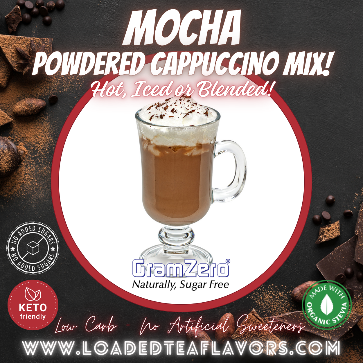 MOCHA Flavored Instant Coffee ☕ Powdered Cappuccino Mix – Loaded MOCHA Flavored Instant Coffee ☕ Powdered Cappuccino Mix – Loaded
