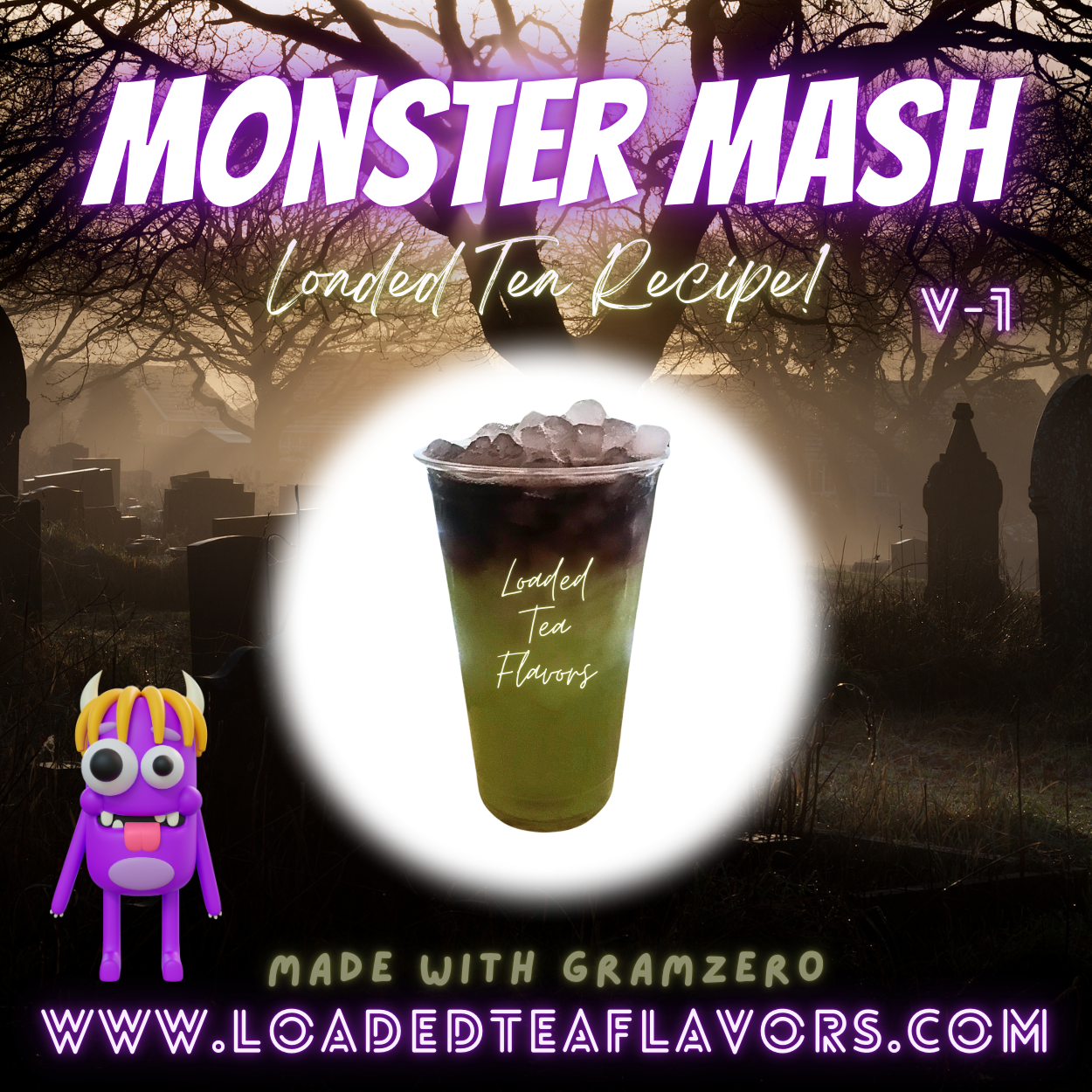 Monster Mash Herbalife Loaded Tea Recipes for Making Loaded Teas at Home Energy Tea DIY
