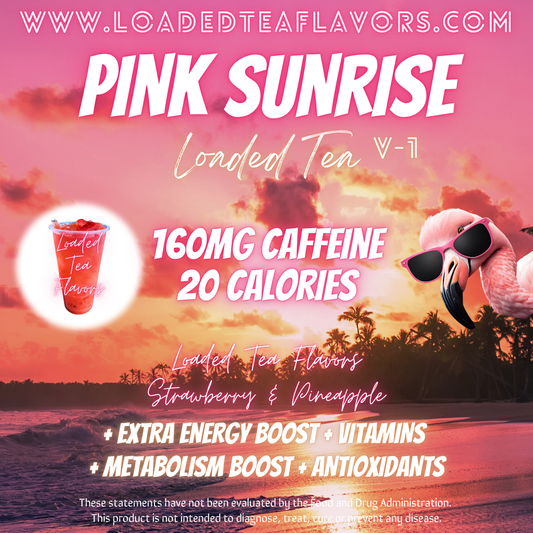 Pink Sunrise Herbalife Loaded Tea Recipe to Make DIY Loaded Teas at Home Vitamin Lit Mega Tea Energy Drink