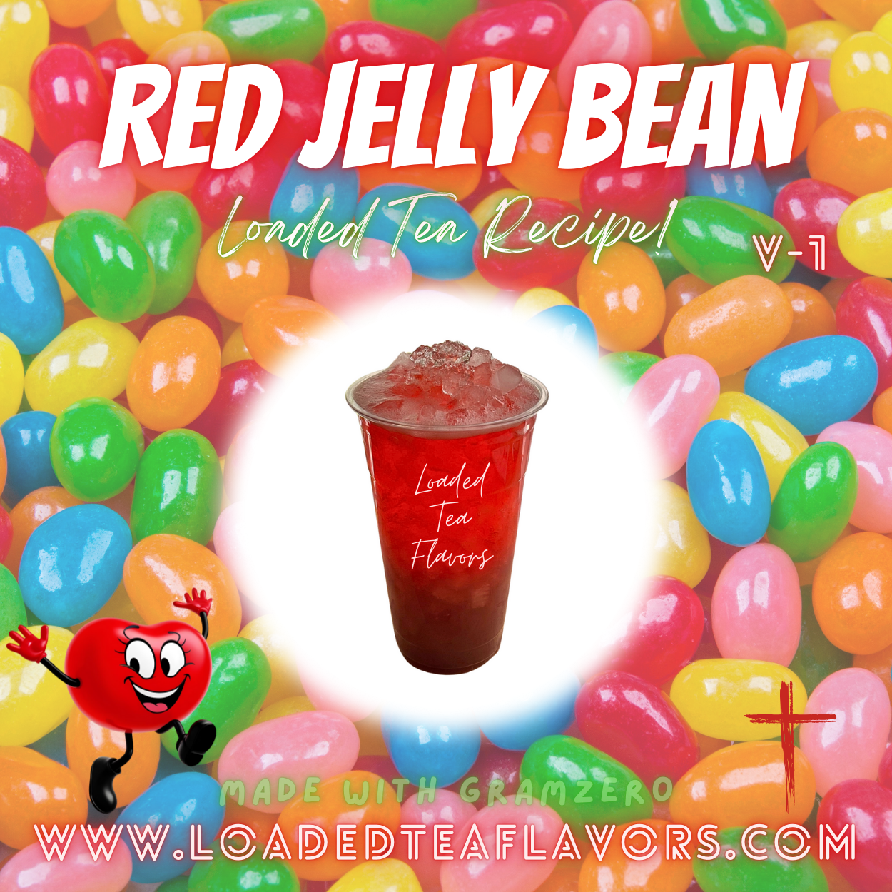 Red Jelly Bean 🫘 DIY Loaded Tea Recipe