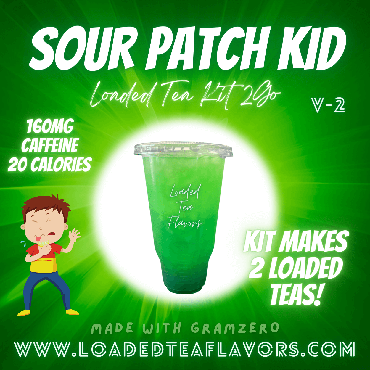 Sour Patch Kid Loaded Tea Kit Make Loaded Teas At Home To Go Energy Drink