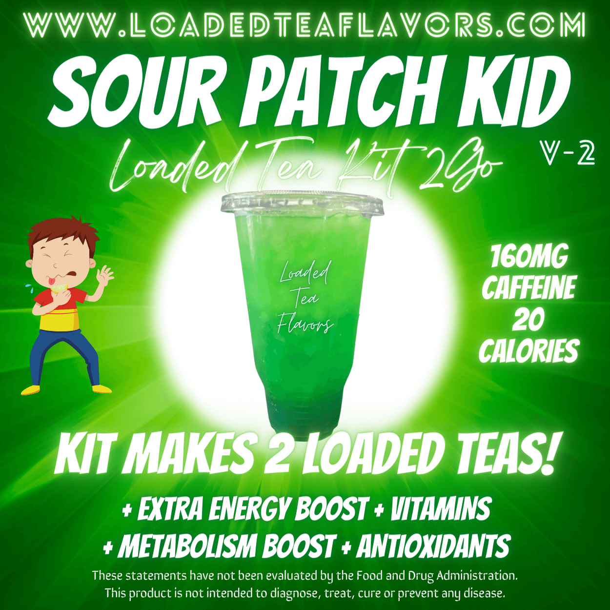 Sour Patch Kid Herbalife Loaded Tea Kit Energy Drink Make Loaded Teas At Home
