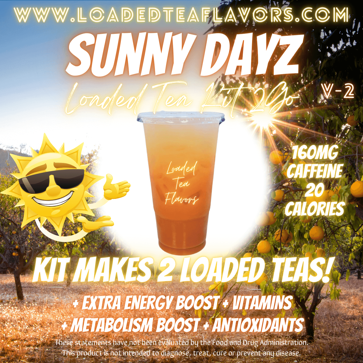 Sunny Dayz Herbalife Loaded Tea Kit Energy Drink Make Loaded Teas At Home