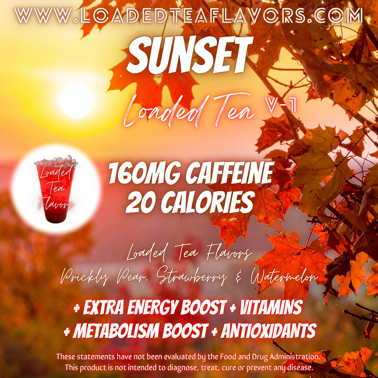 Sunset 🍂 DIY Loaded Tea Recipe