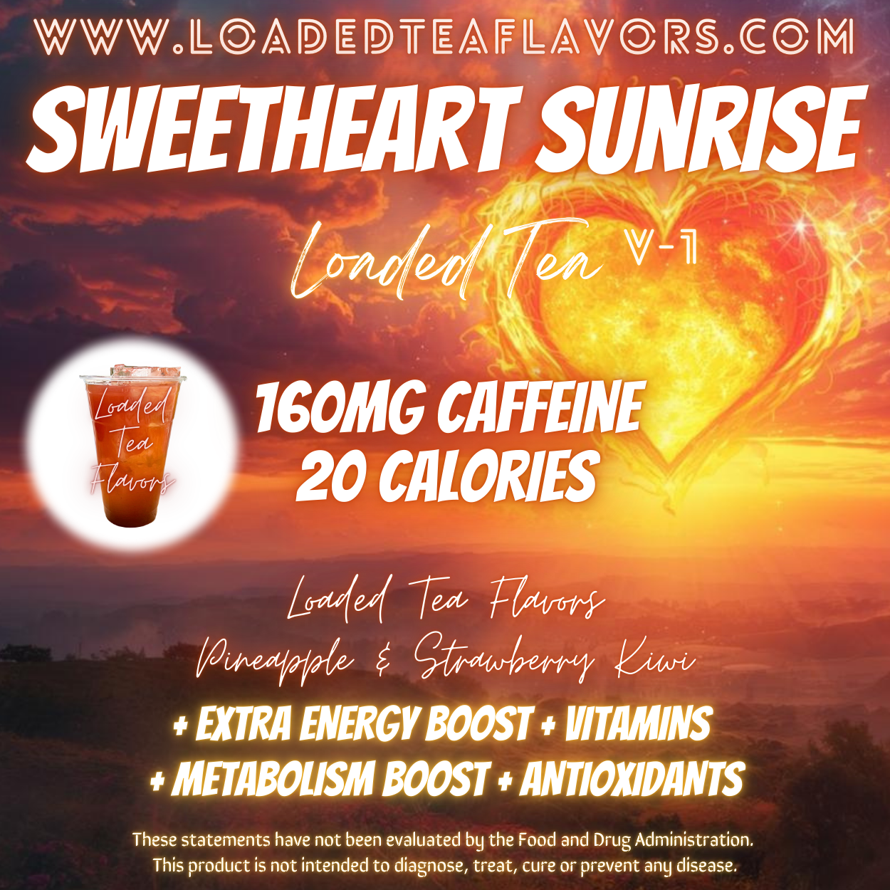 Sweetheart Sunrise ️❤️🔥 DIY Loaded Tea Recipe