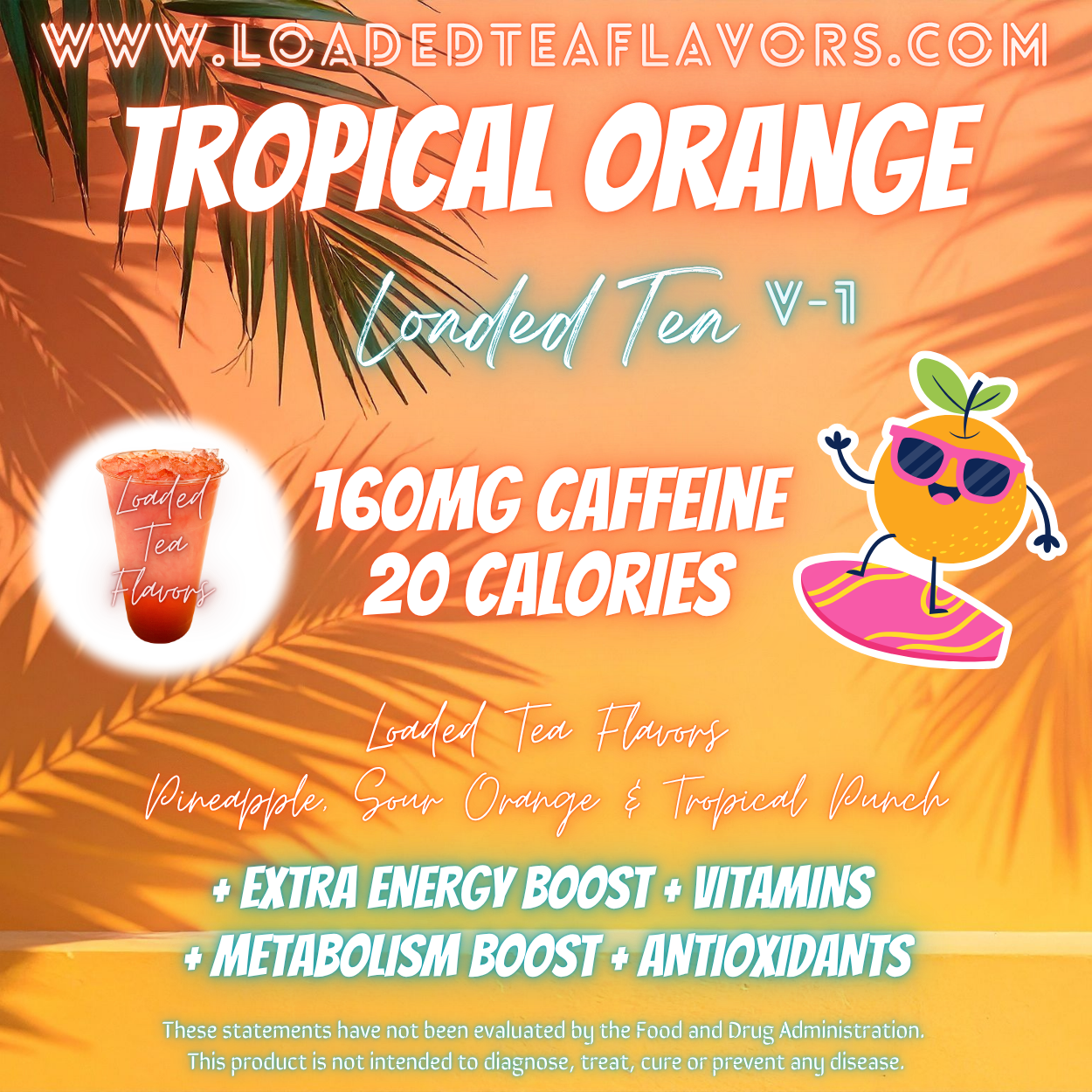Tropical Orange 🏝️🍊 DIY Loaded Tea Recipe