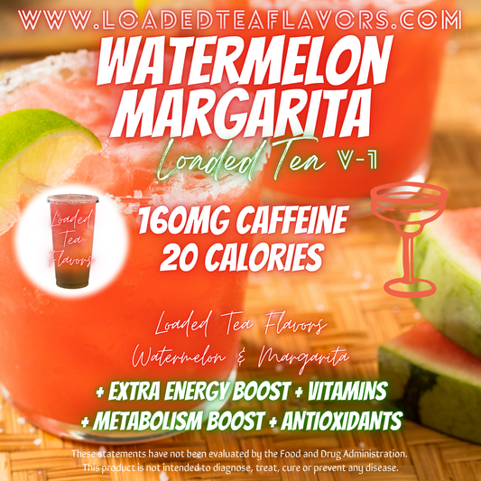 Watermelon Margarita Herbalife Loaded Tea Recipe to Make DIY Loaded Teas at Home Vitamin Lit Mega Tea Energy Drink