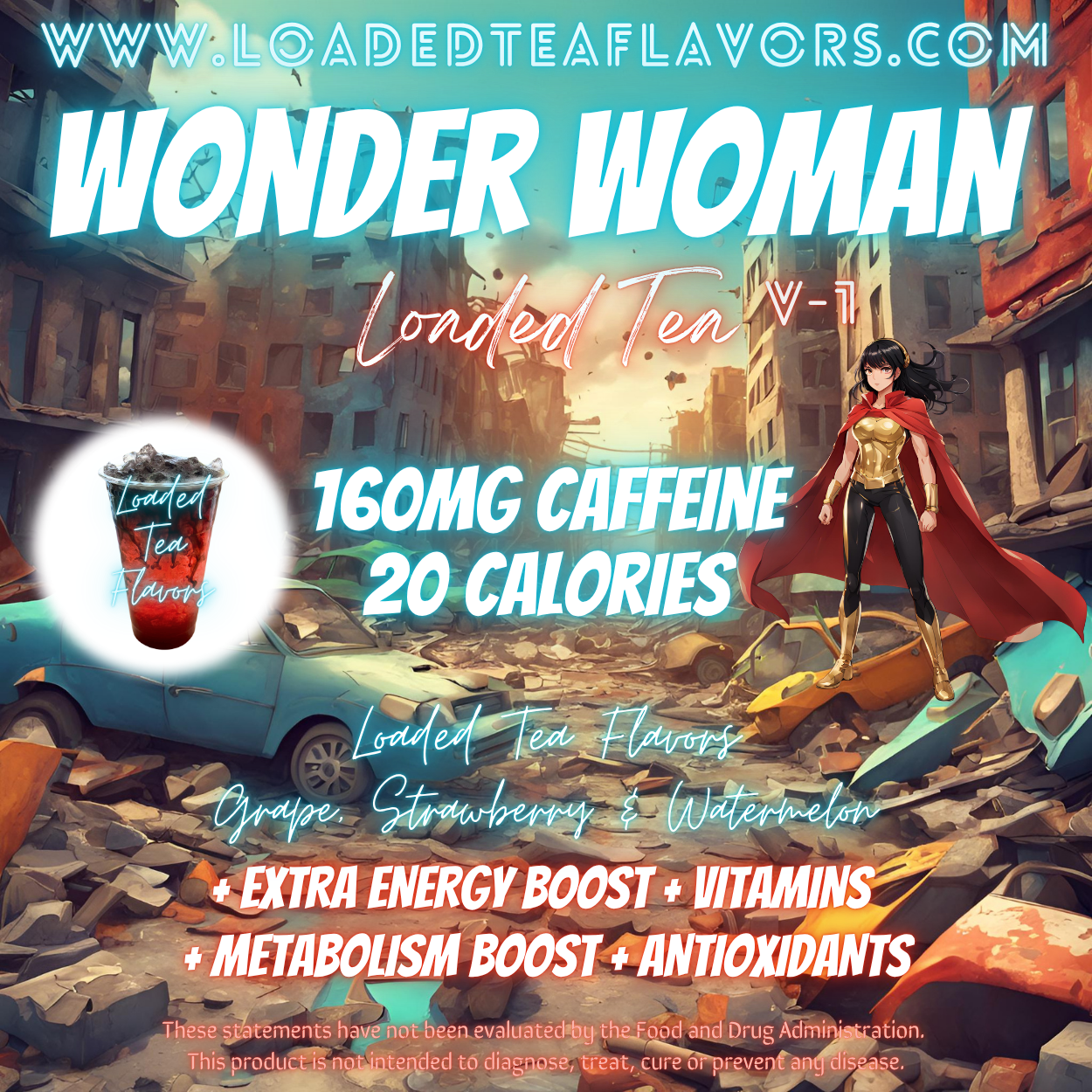 Wonder Woman V1 🦸♀️ DIY Loaded Tea Recipe