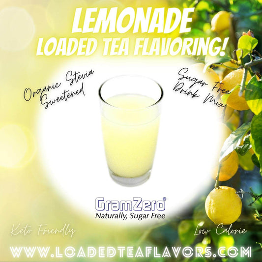 Lemonade Loaded Tea Flavoring Sugar Free Drink Mix Without Aspartame or Artificial Sweeteners GramZero Beverage Mixes