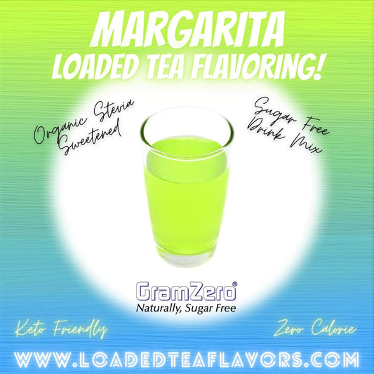 Margarita Loaded Tea Flavoring Sugar Free Drink Mix Without Aspartame or Artificial Sweeteners GramZero Beverage Mixes
