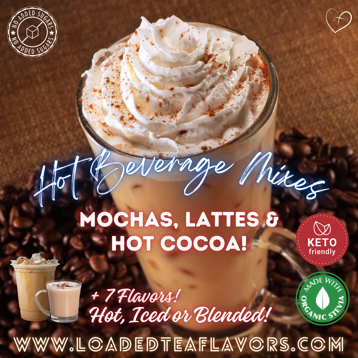 Powdered Cappuccino Mixes Best flavored instant coffee drink quality no added sugar quality specialty powdered cappuccino mix keto friendly