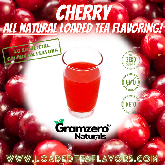 All Natural CHERRY Sugar Free Drink Mix 🍒 Loaded Tea Flavoring