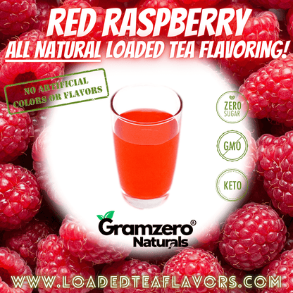 All Natural RED RASPBERRY Sugar Free Drink Mix ❤️ Loaded Tea Flavoring