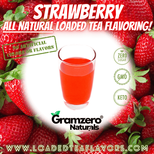 All Natural STRAWBERRY Sugar Free Drink Mix 🍓 Loaded Tea Flavoring