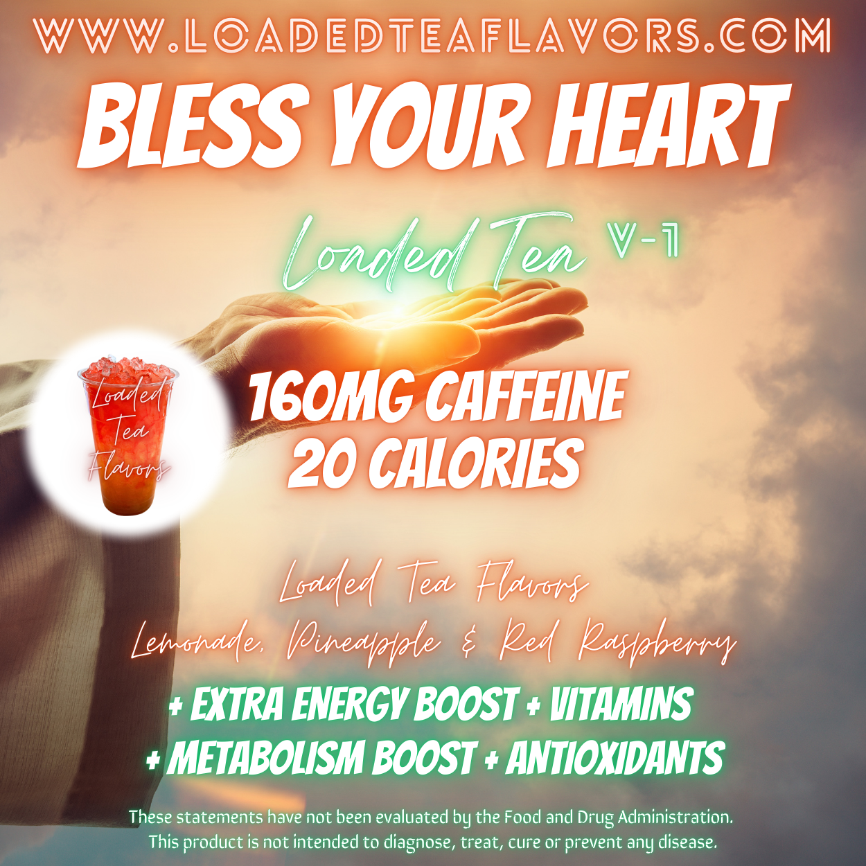 Bless Your Heart ❤️‍🔥 DIY Loaded Tea Recipe
