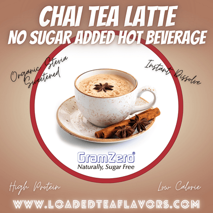 CHAI TEA LATTE ☕ No Sugar Added | Instant Stevia Hot Beverage Mix