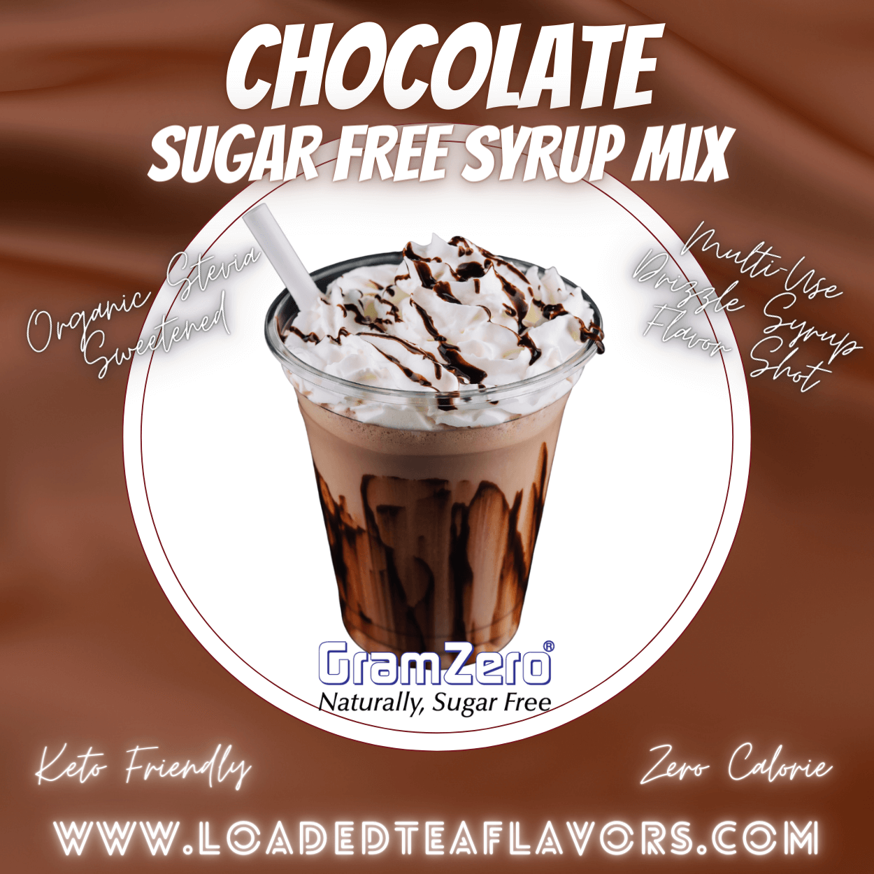 Sugar Free CHOCOLATE Syrup Mix | Stevia Zero Calorie Syrup
