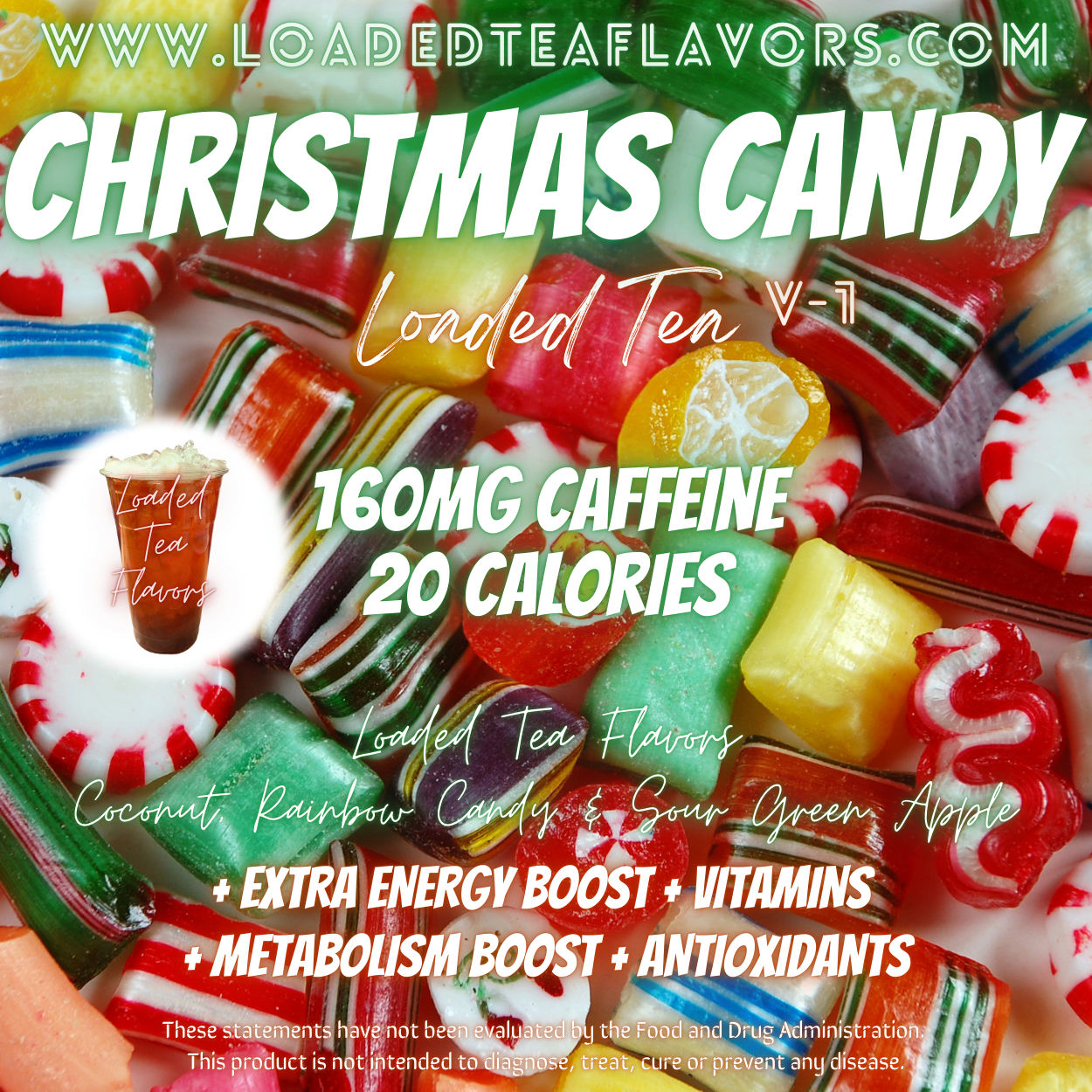 Christmas Candy ️🎄🌟 DIY Loaded Tea Recipe