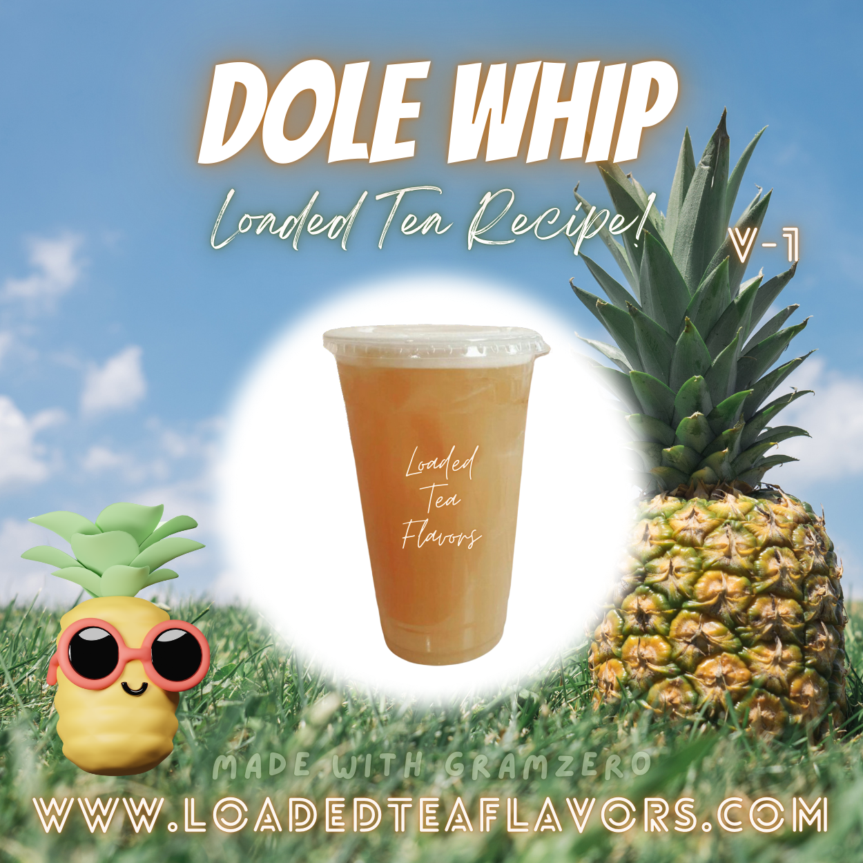 Tea Wip Dole Whip 🍍 DIY Loaded Tea Recipe – Loaded Tea Flavors