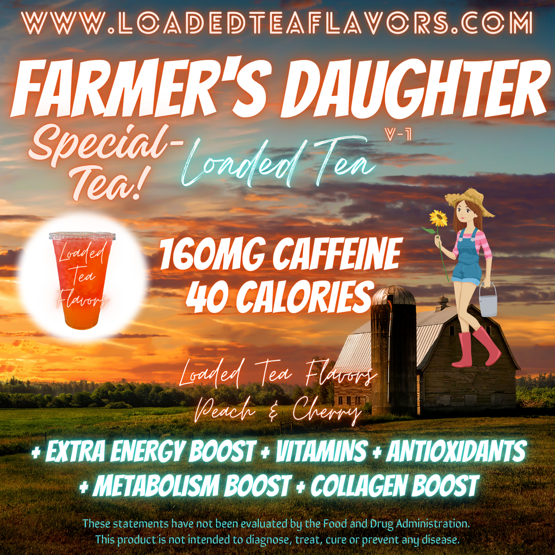 Farmer's Daughter 👩‍🌾 Specialty DIY Loaded Tea Recipe – Loaded Tea Flavors
