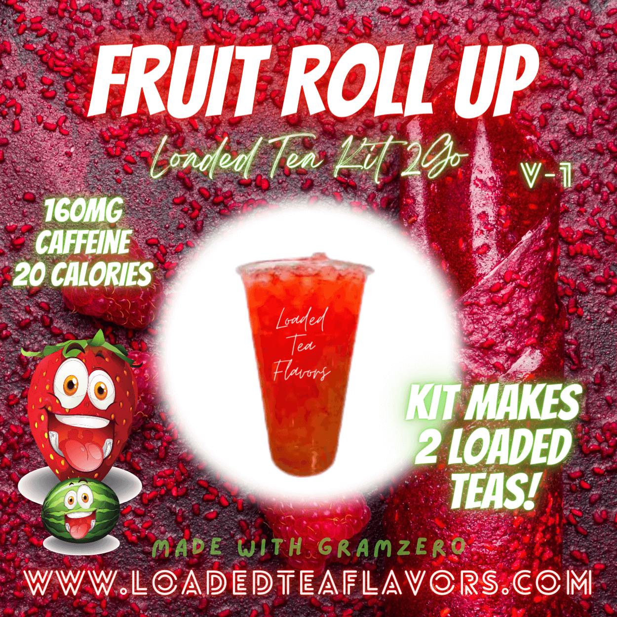 Loaded Tea Clips Fruit Roll Up Flavored ππ Loaded Tea Kit 2GO ~ Makes 2-32oz Teas ...