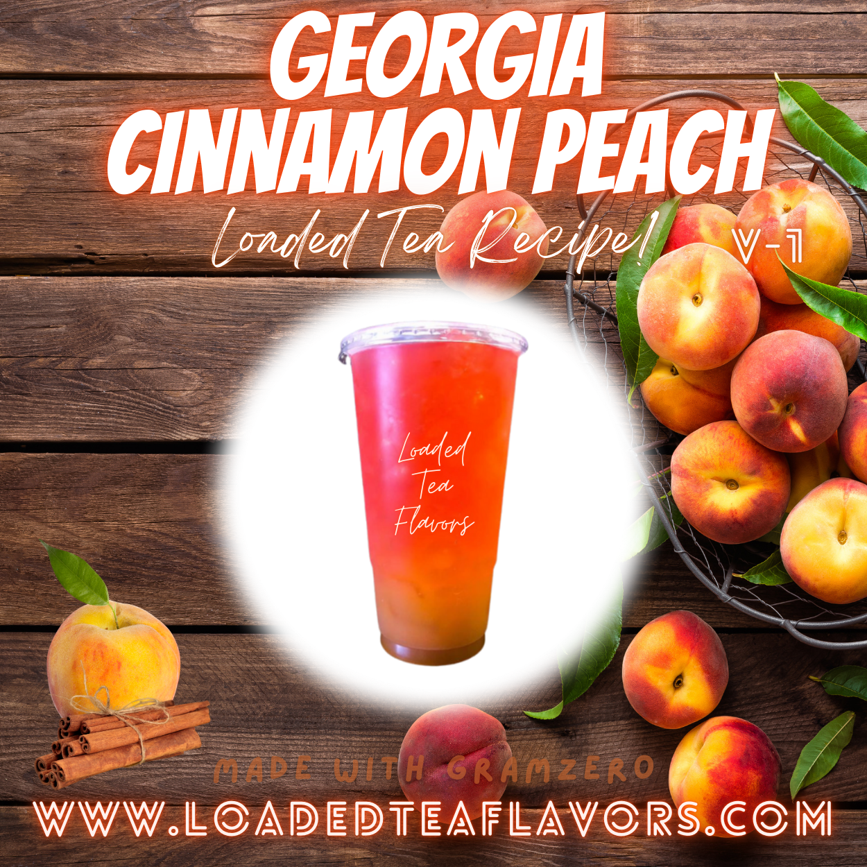 Georgia Cinnamon Peach 🍑 DIY Loaded Tea Recipe – Loaded Tea Flavors