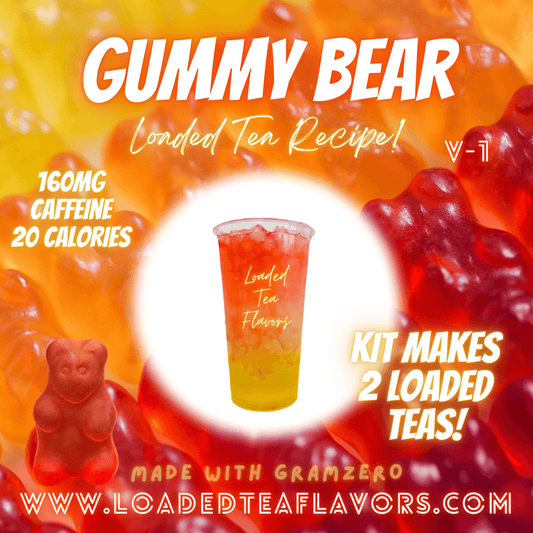 Gummy Bear Flavored 🐻 Loaded Tea Kit 2GO ~ Makes 2-32oz Teas