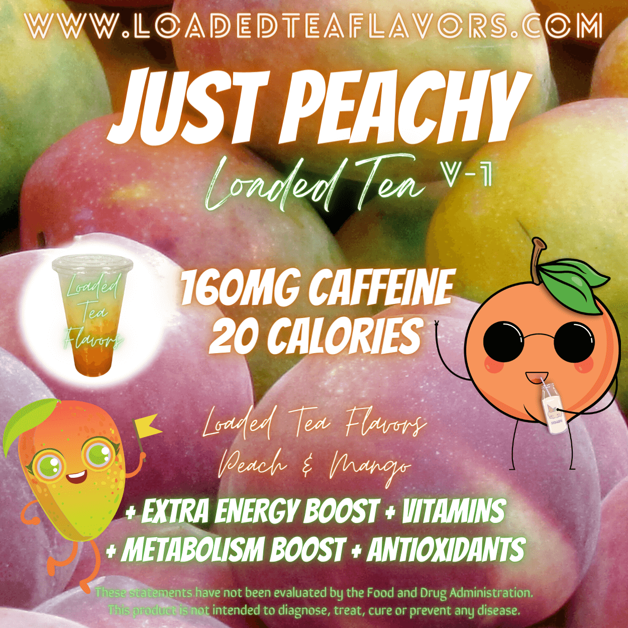 Just Peachy Flavored 🍑 Loaded Tea Recipe