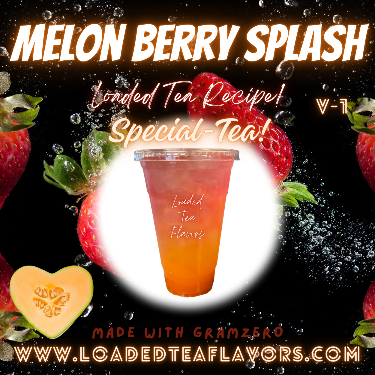 Melon Berry Splash ππ Specialty DIY Loaded Tea Recipe β Loaded Tea Flavors