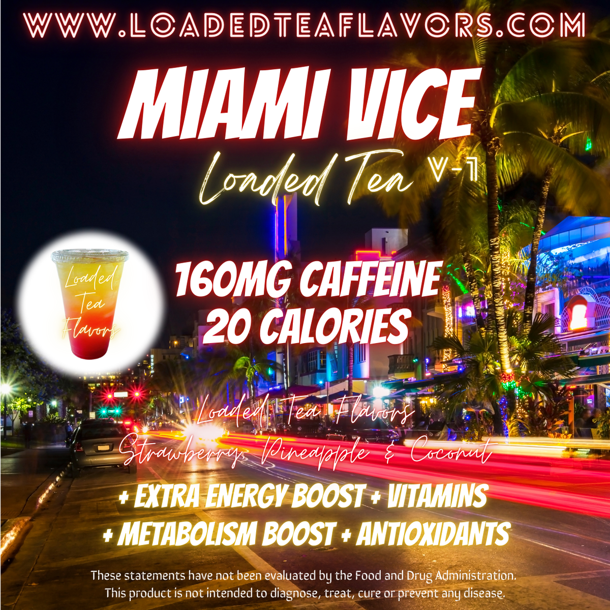 Vice Tea Menu Miami Vice 🌴😎 DIY Loaded Tea Recipe – Loaded Tea Flavors