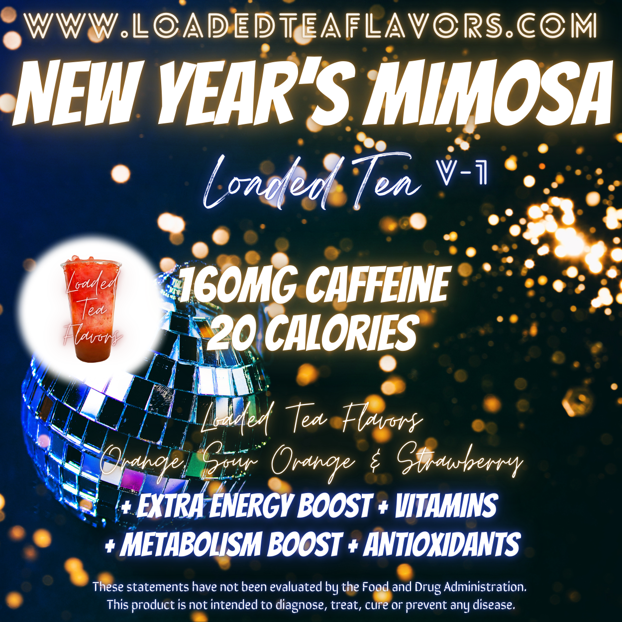 New Years Mimosa ️🎇 DIY Loaded Tea Recipe